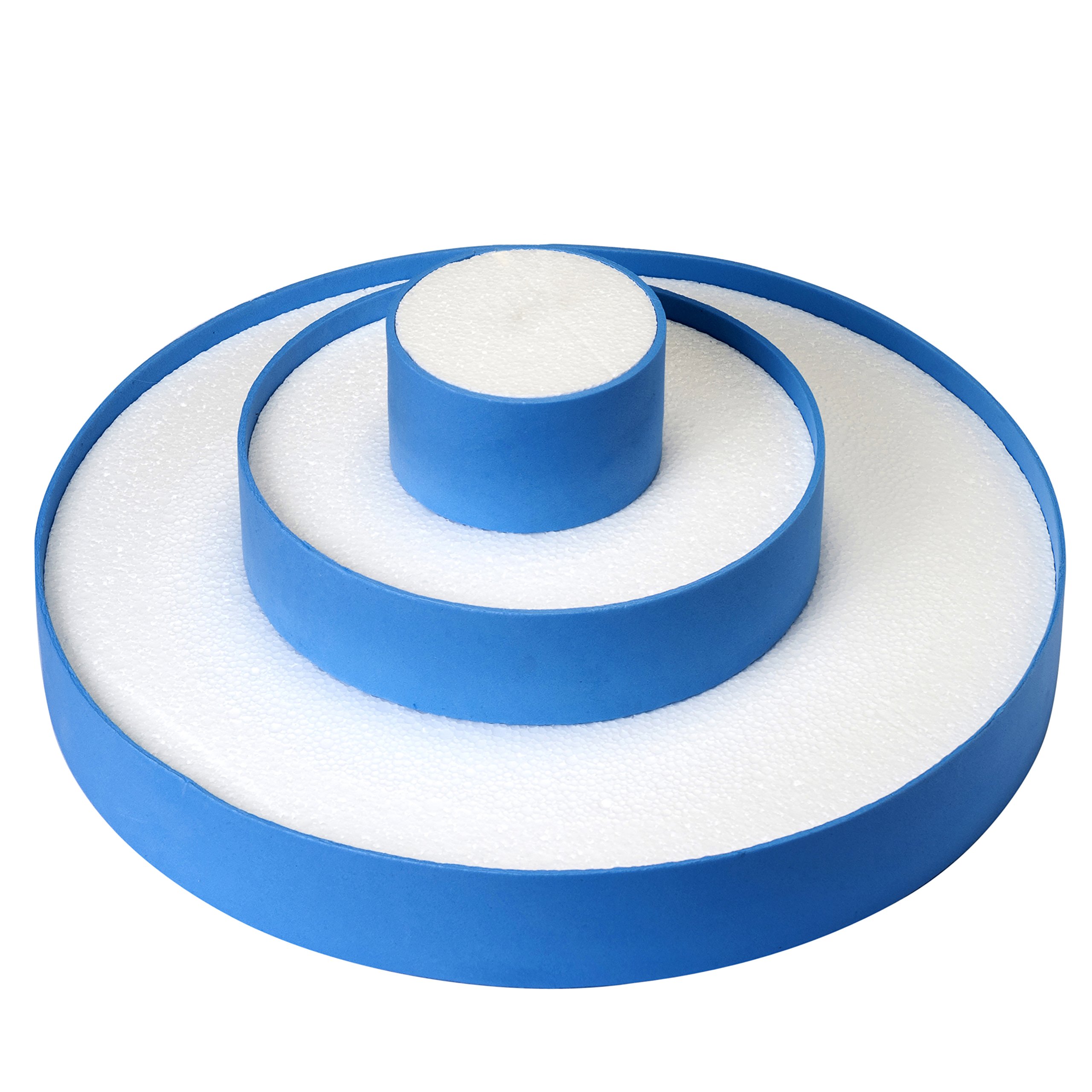Présentoir à gâteau à 3 étages bleu Mopec support cupcake pièce montée et buffet de dessert