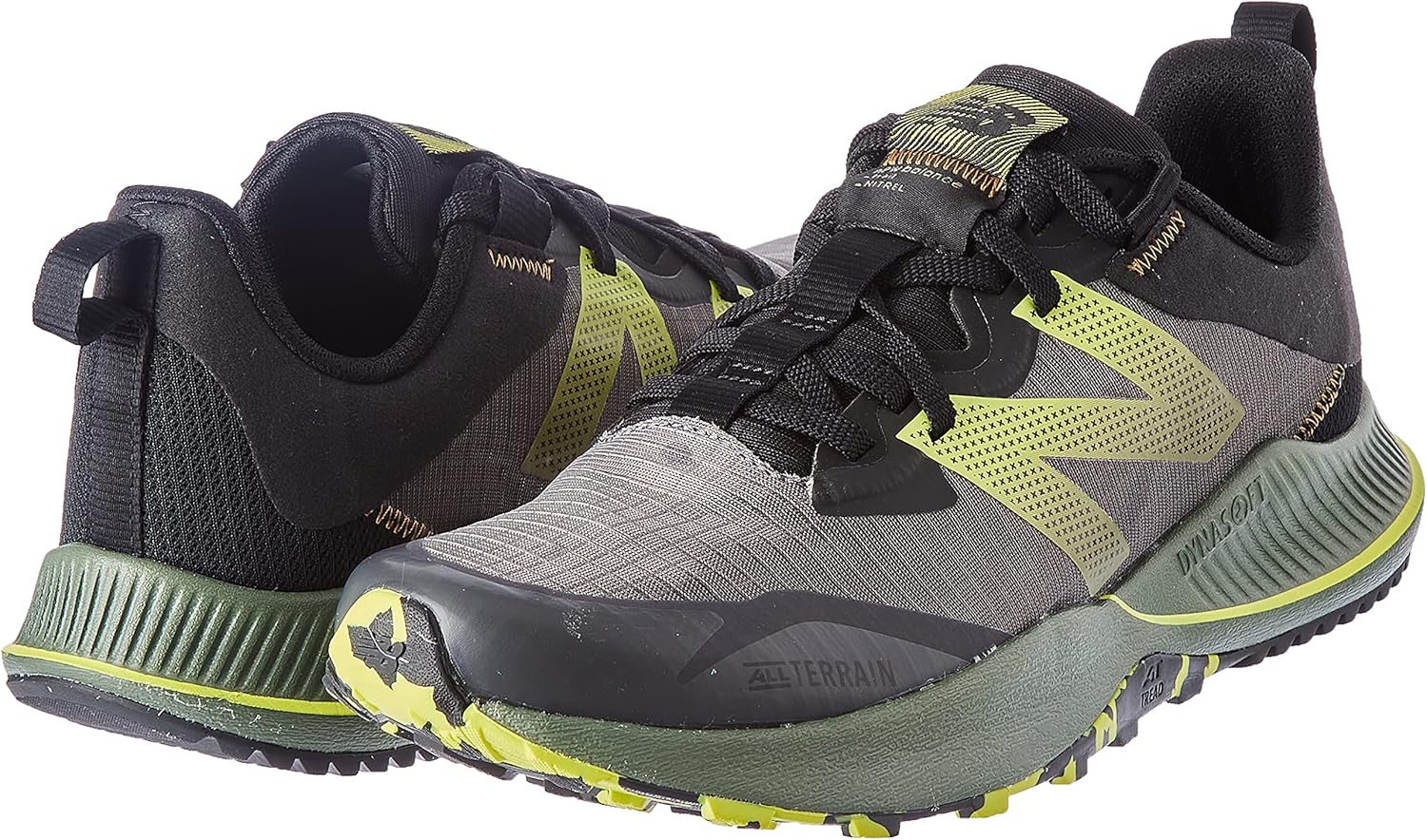  | New Balance Men's Dynasoft Nitrel V4 Trail Running Shoe, Magnet/Norway Spruce, 9 | Trail Running