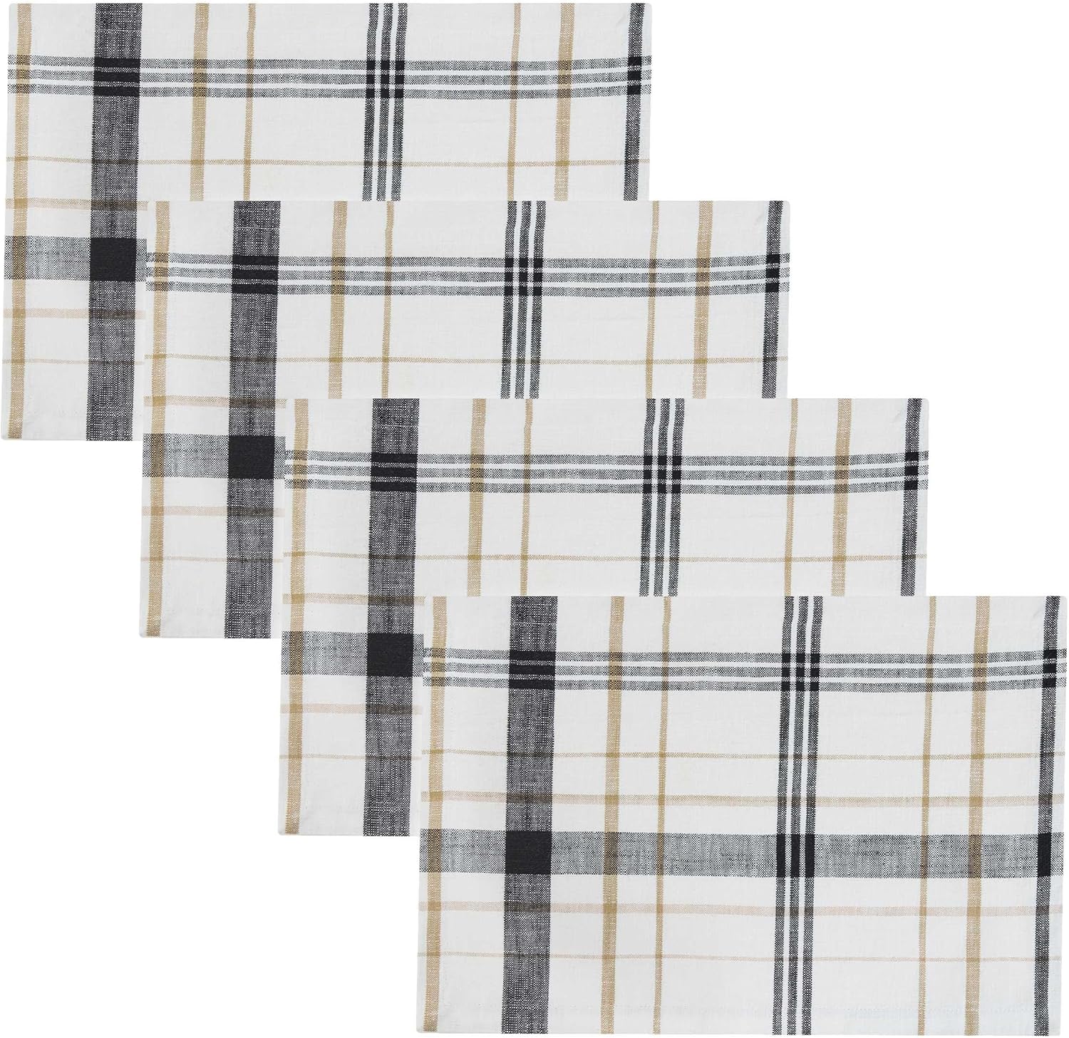 Set of 4 Plaid Placemats by Park Drop Ship
