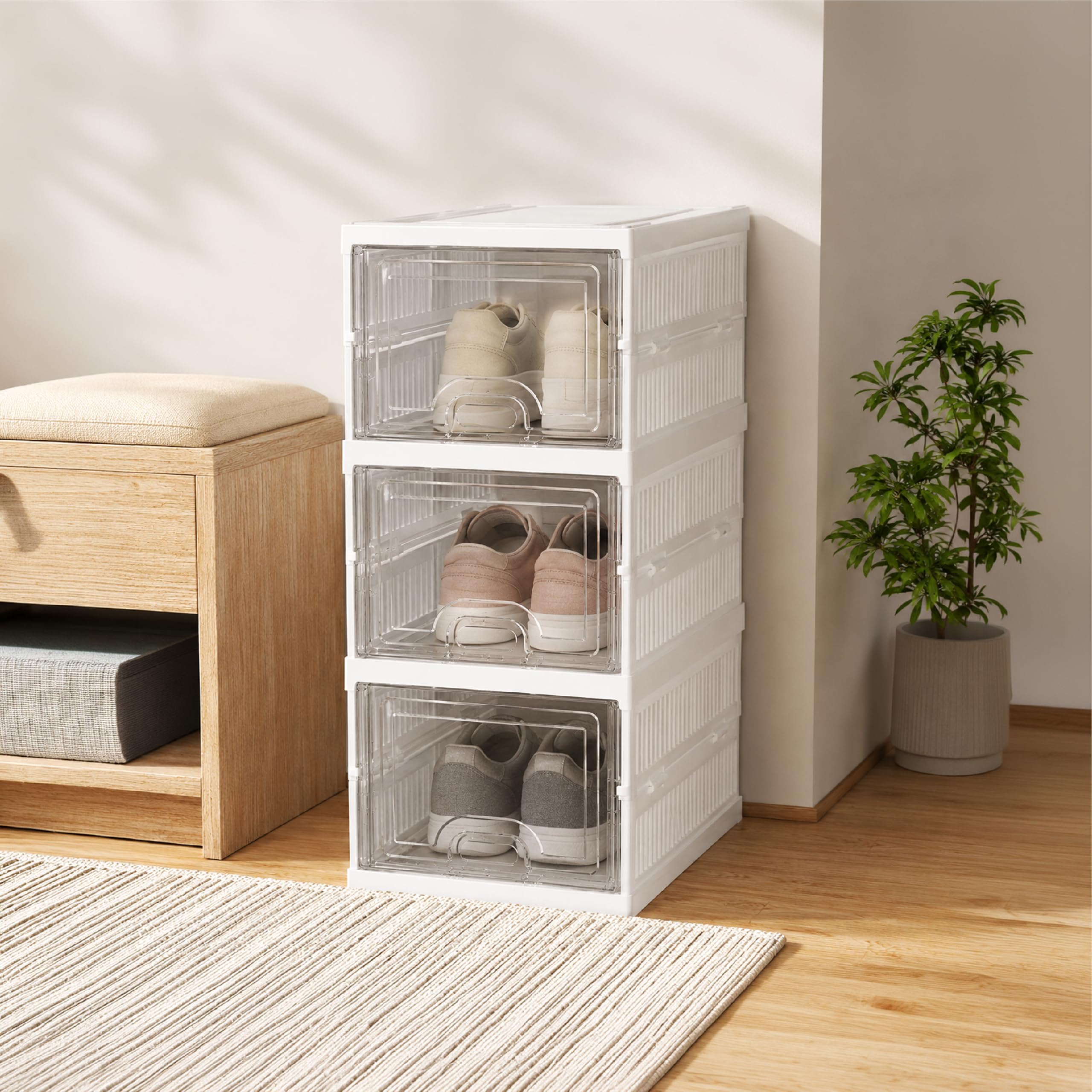 Lifelong 3-Tier Multipurpose Storage Organizer with Transparent Drawers|Stackable Plastic Shelf Unit for Clothes, Toys, Books & Daily Essentials |Durable Space Saving Storage Cabinet for Home & Office-picture-14