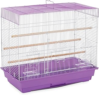 SP1804-3 Flight Cage, Lilac/White,26" L x 14" W x 22 1/4" H
