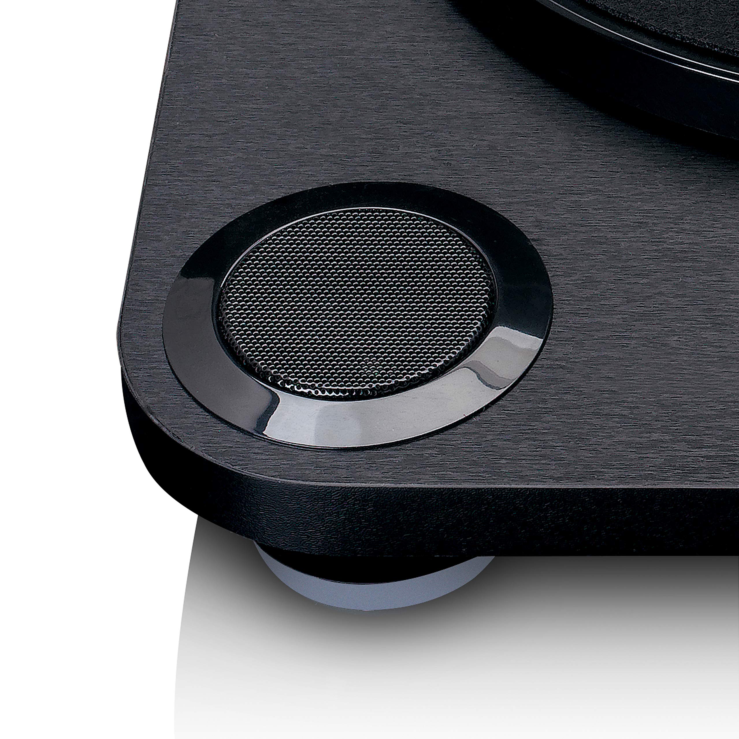Giradischi Lenco (Ls-40 Black) Con Diffusori Acustici Incorporati Trazione a Cin