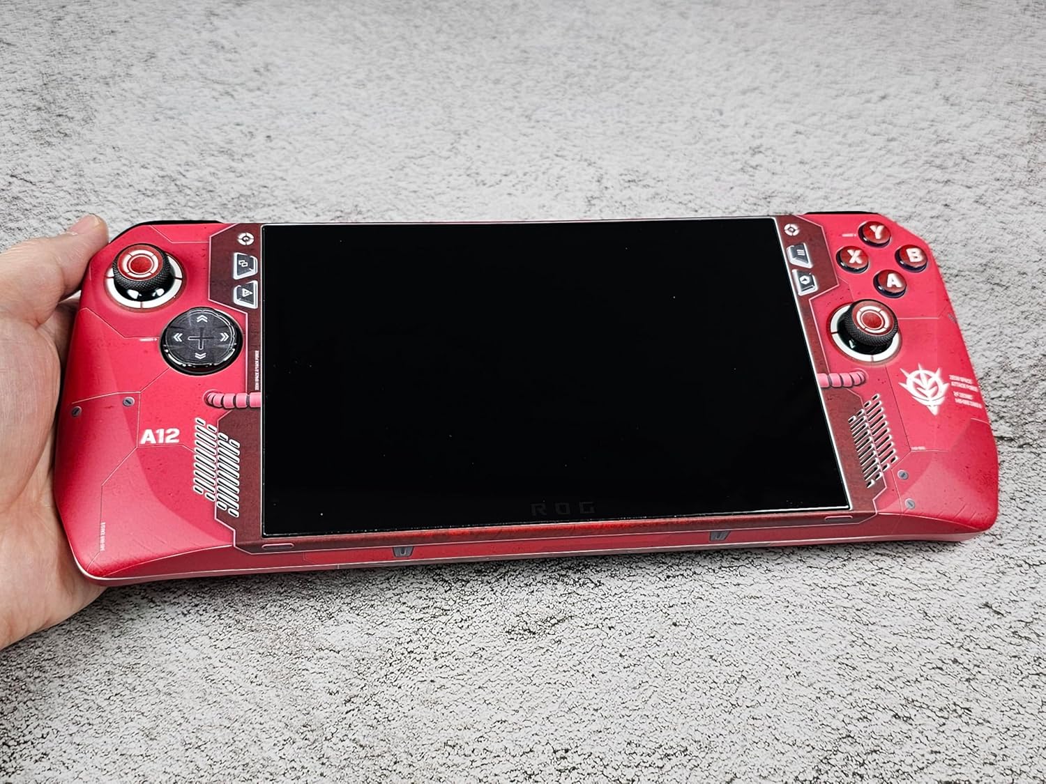 ROG Ally 1st Generation Matte Skin, MS-06S Red Zaku II Edition, Full Wrapping Matte Vinyl Skin for ROG Ally 1st Generation (Designed by POP SKIN)