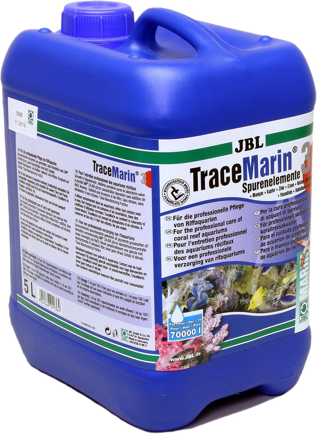 JBL TraceMarin 3 5 l, Trace element concentrate for marine aquariums Amazon.co.uk Pet Supplies