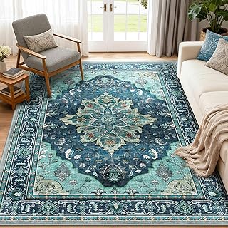 Vacuum-Friendly Area Rugs 5'x7' Machi...
