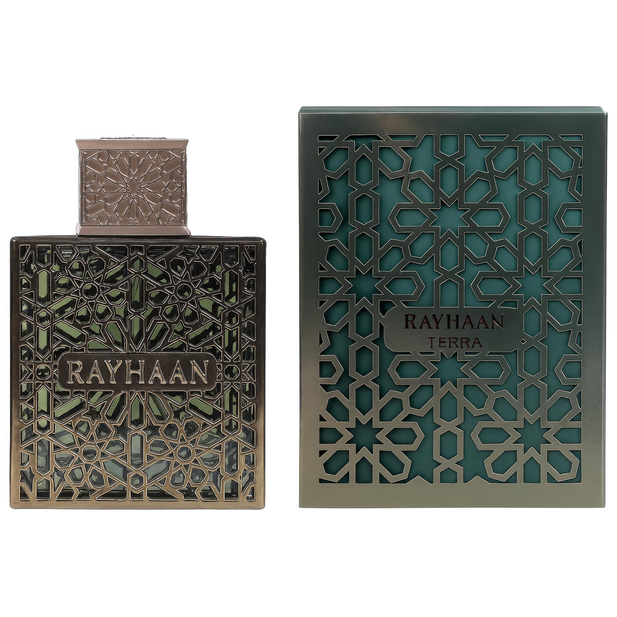 Rayhaan Terra – Spicy, Woody, Amber, Oriental – Eau de Parfum Spray Long-Lasting Fragrance for Unisex, 3.4 Ounce / 100 ml