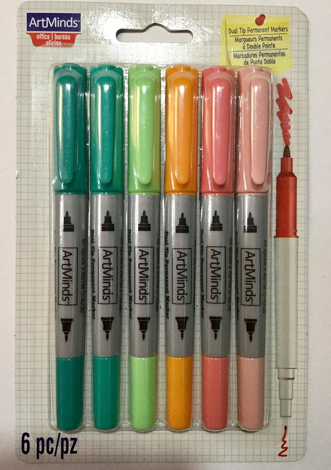 Artminds Dual Tip Permanent Markers Pastel Colors Theme Amazon.in