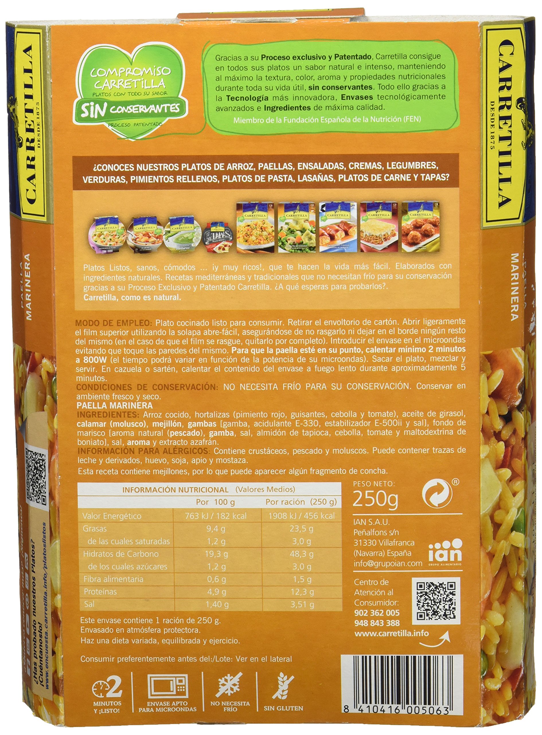 Carretilla Paella Marinera 250 g