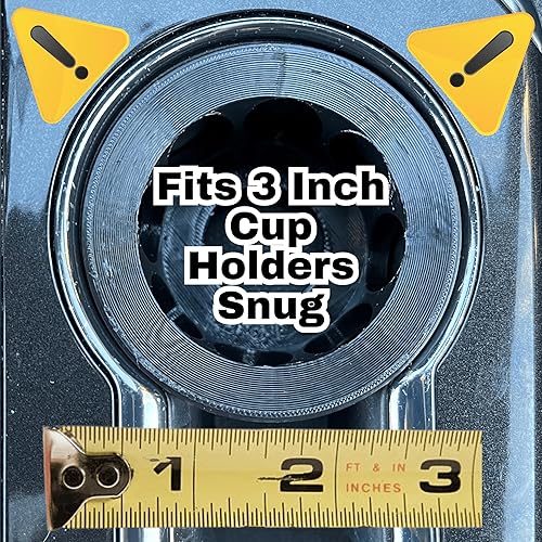 Miniatura 5 de Soporte delgado para vasos para autos, capacidad para latas Red Bull, Celsius y bebidas energéticas (8.4 oz12 onzas), funda adaptadora antipunta (1