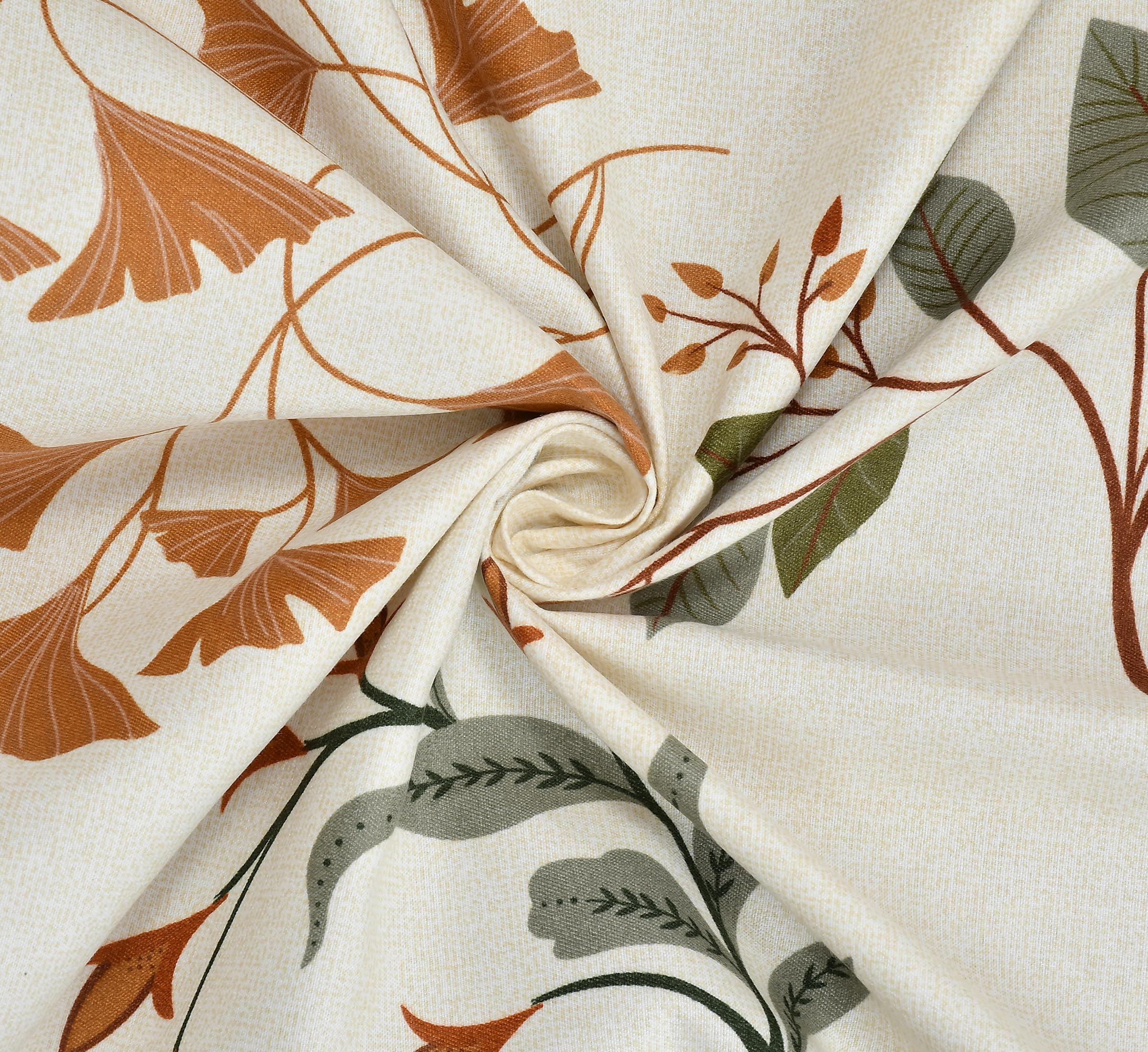 Reyansh Decor 200 TC Polycotton Feel Premium Printed Marino Collections Elastic Fitted 1 Single Bed Bedsheet with 1 Pillow Covers Size 48 x 72 x 8 inch, Cream 3