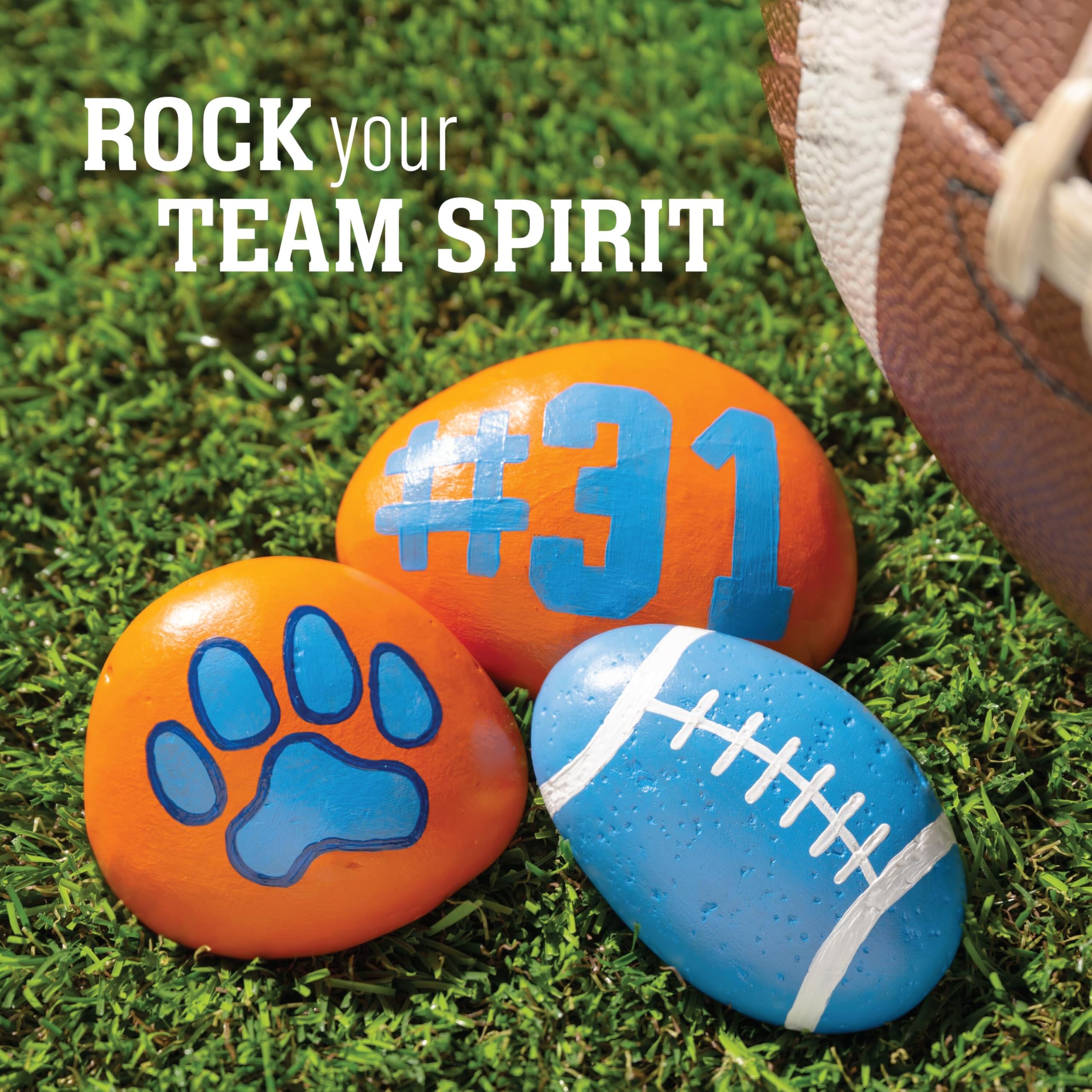 FolkArt Varsity Hues - Kit di colori acrilici, 15 pezzi, include 12 colori multi-superficie e 3 pennelli piatti premium
