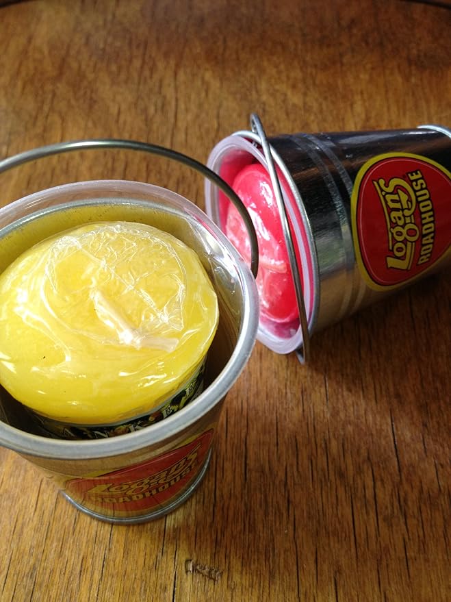 Miniature Pail Votive Holders with Logan's Roadhouse
