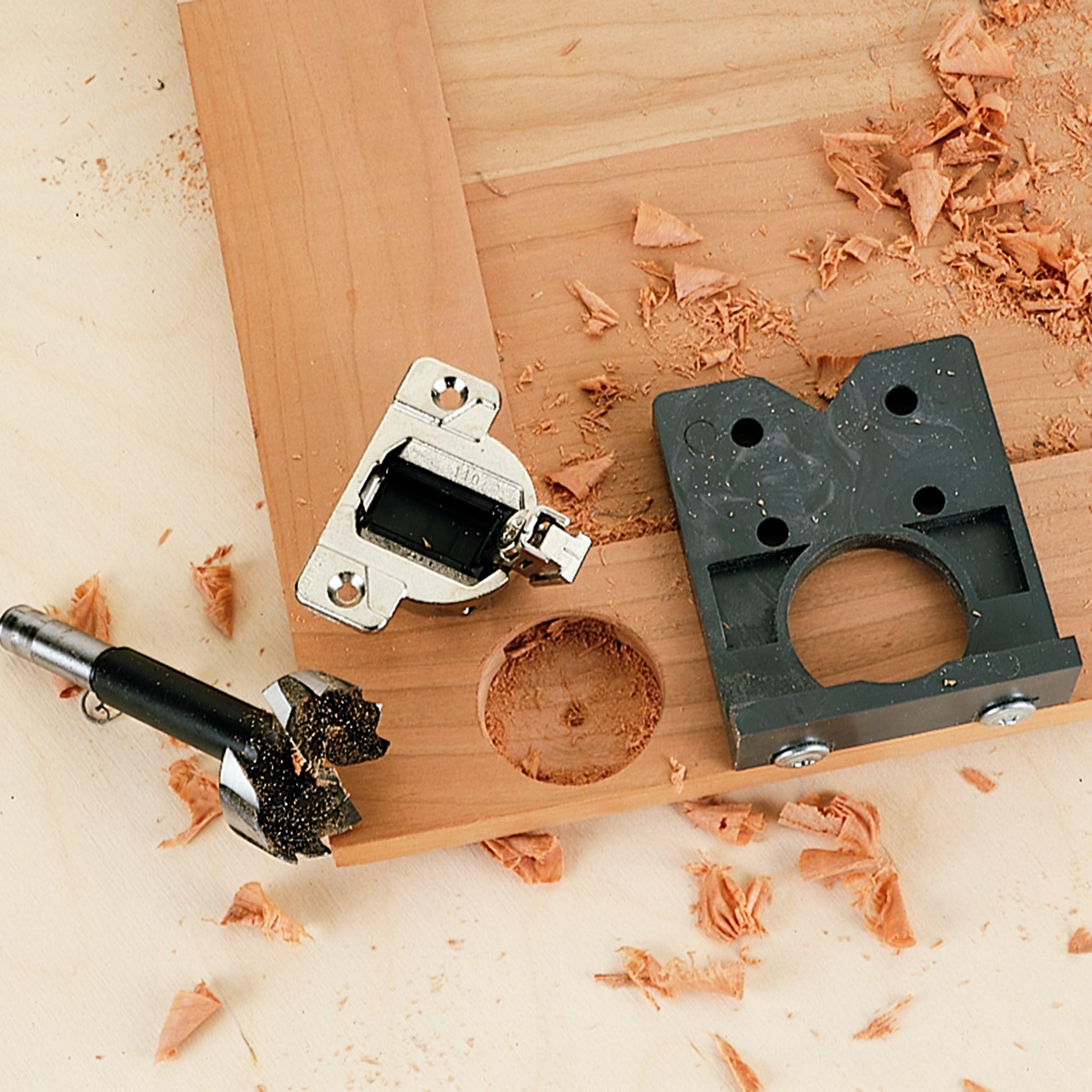 Concealed Hinge Drilling jig - for 35mm Cabinet Hinges and mounting Plates