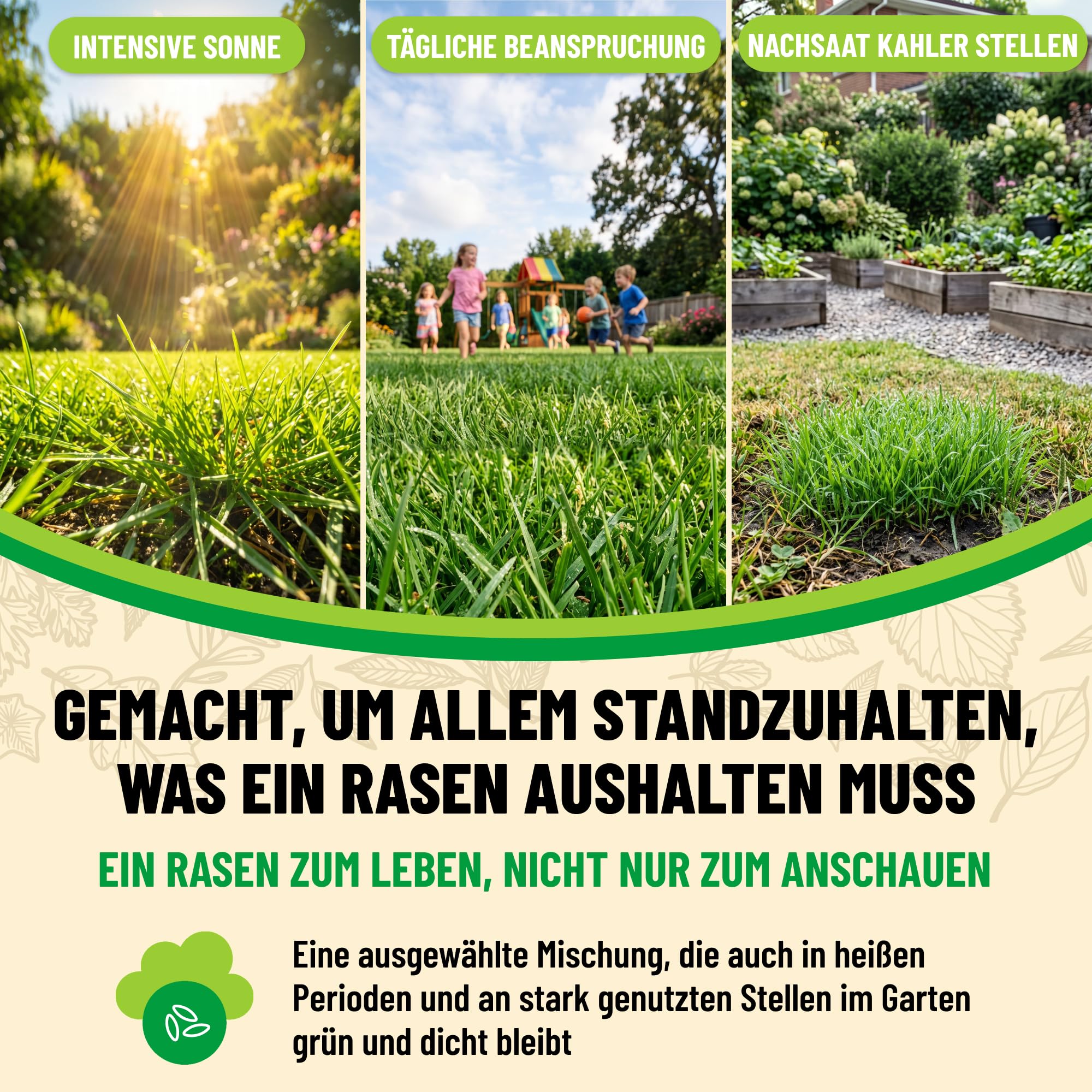 BIOEXXE Rasensamen Schnellkeimend 160 m² - Grassamen Trockenresistent mit Festuca Arundinacea und Deutschem Weidelgras - Rasensaat für Schattenrasen und Rasenreparatur - Made in Italy