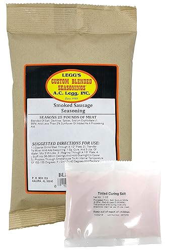 Miniatura 2 de A.C. Legg Old Plantation - Condimento para salchichas ahumadas (temporadas de 25 libras), 11 onzas - con cura