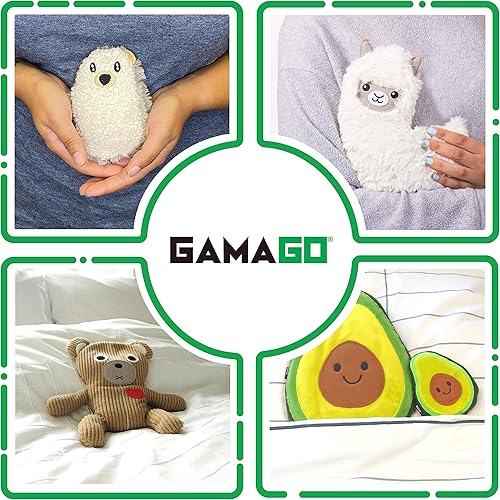 Miniatura 8 de GAMAGO Hedgehog - Almohadilla térmica de bolsillo, almohada para microondas para calambres, dolores y alivio de la ansiedad, adorable paquete