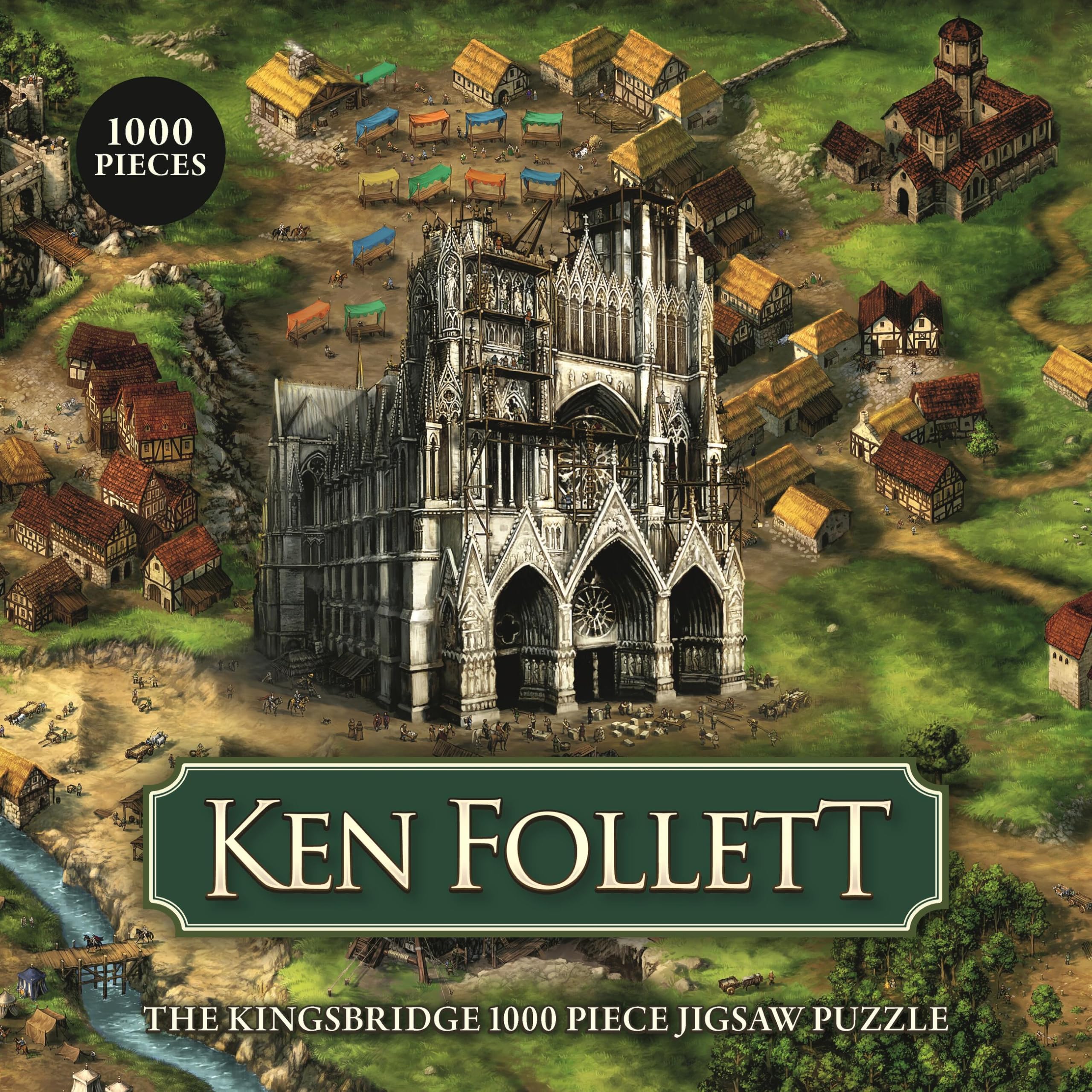 Ken Follett: The Kingsbridge 1000-piece jigsaw puzzle by Mich... - 9781399637589