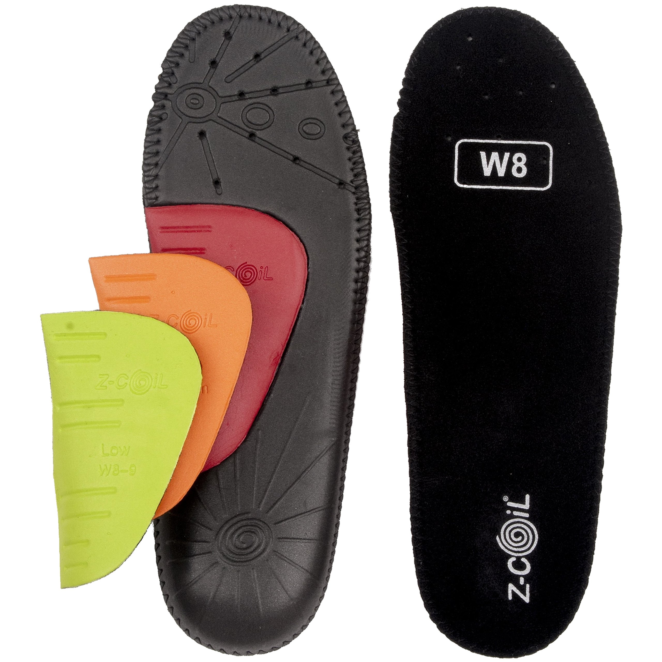 Z-CoiL Women's Z-Fit Black Custom Arch Insole W 08