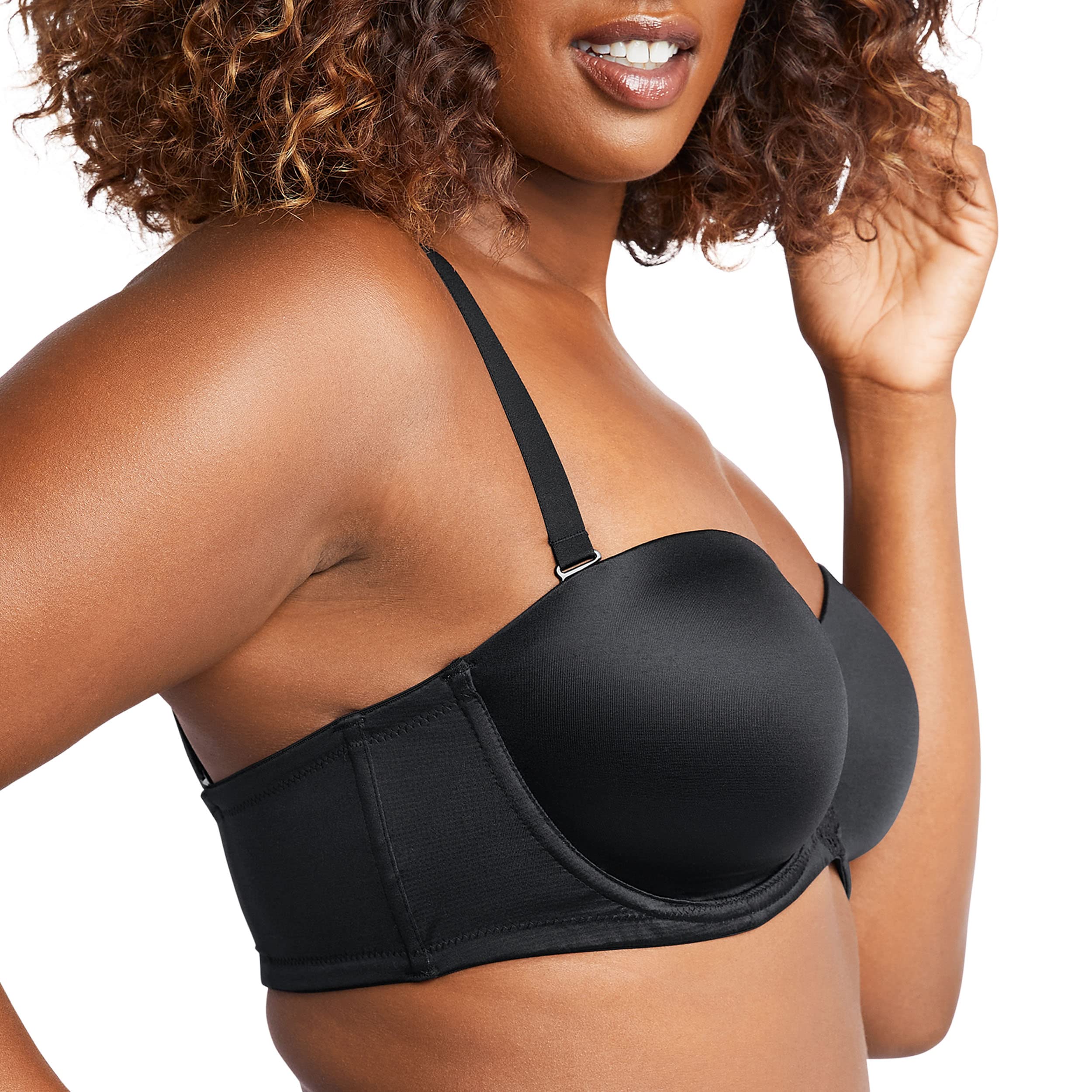 Bali Brasier One Smooth U sin tirantes para mujer, lo último en su lugar, brasier multidirección, con aros de 7 vías, cobertura completa