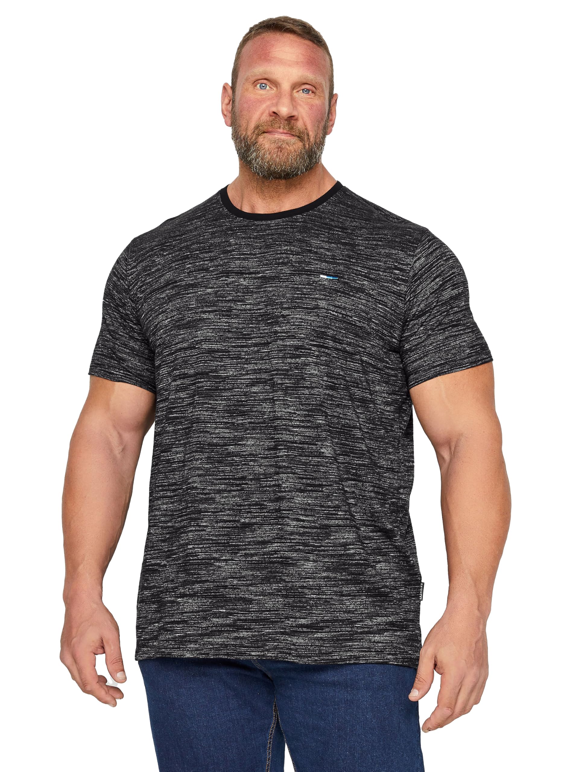 BadRhino Men's Cotton T-Shirt - Black - 5-6XL