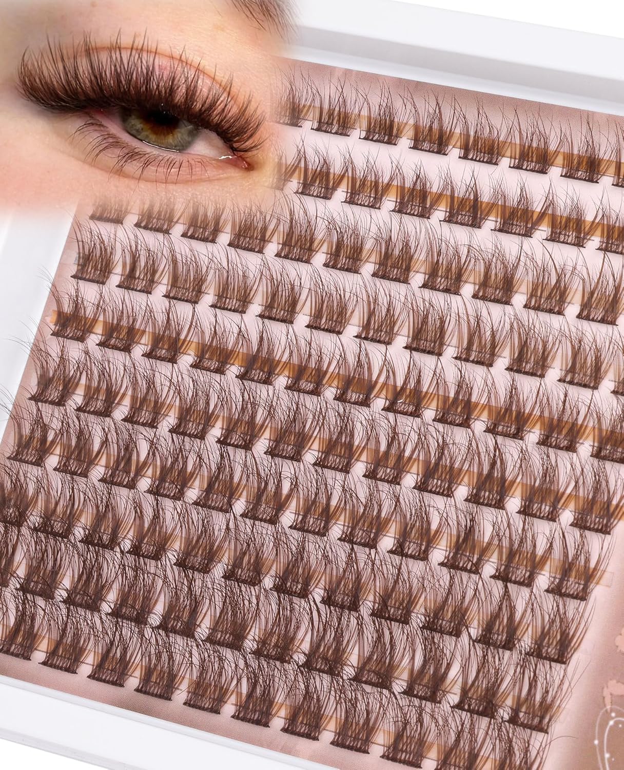 Cluster Lashes Brown Eyelash Clusters | Fluffy & Wispy
