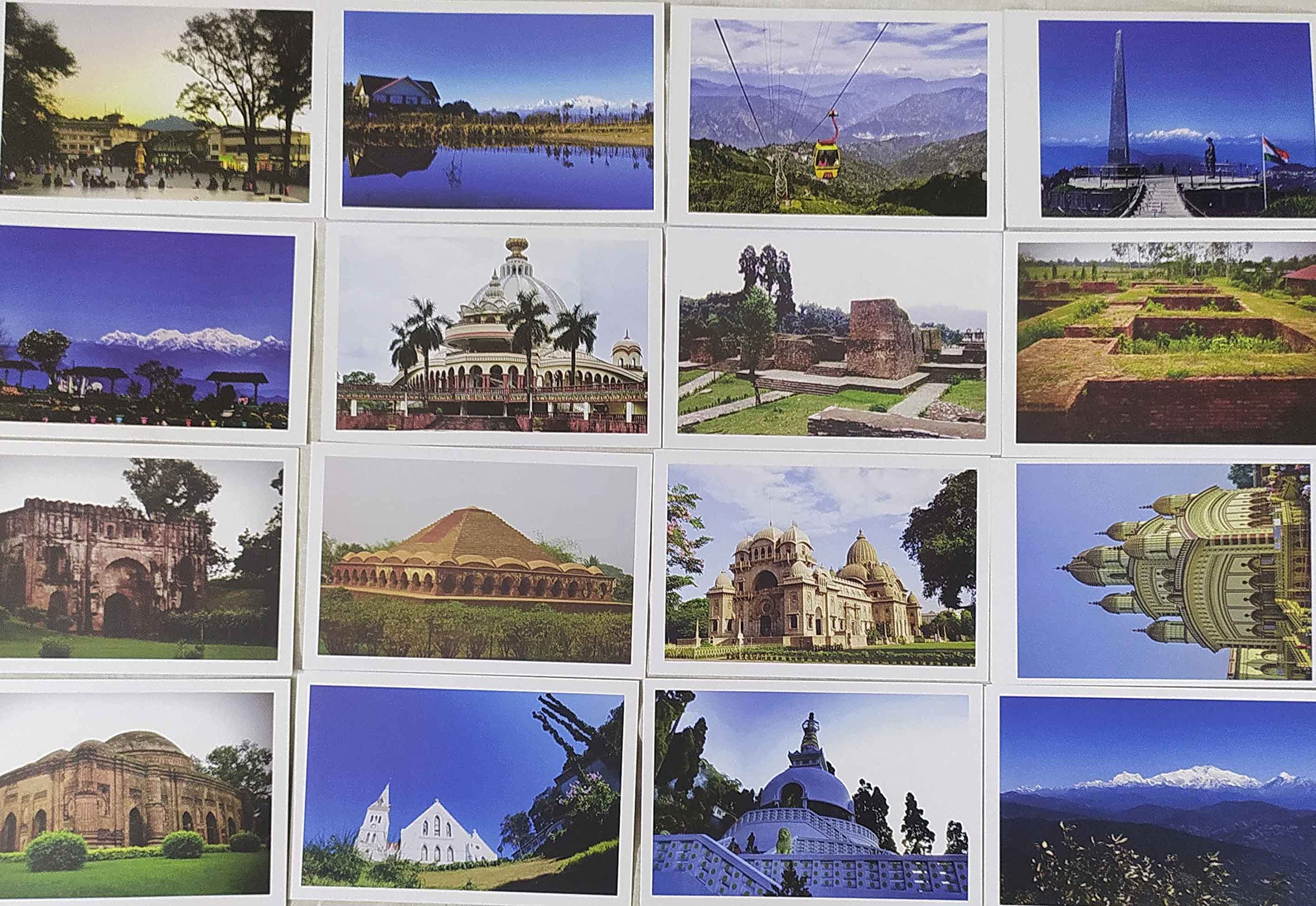 A Set of 16 Picture Post Cards Issued by CPMG West Bengal Darjeeling Malda etc.