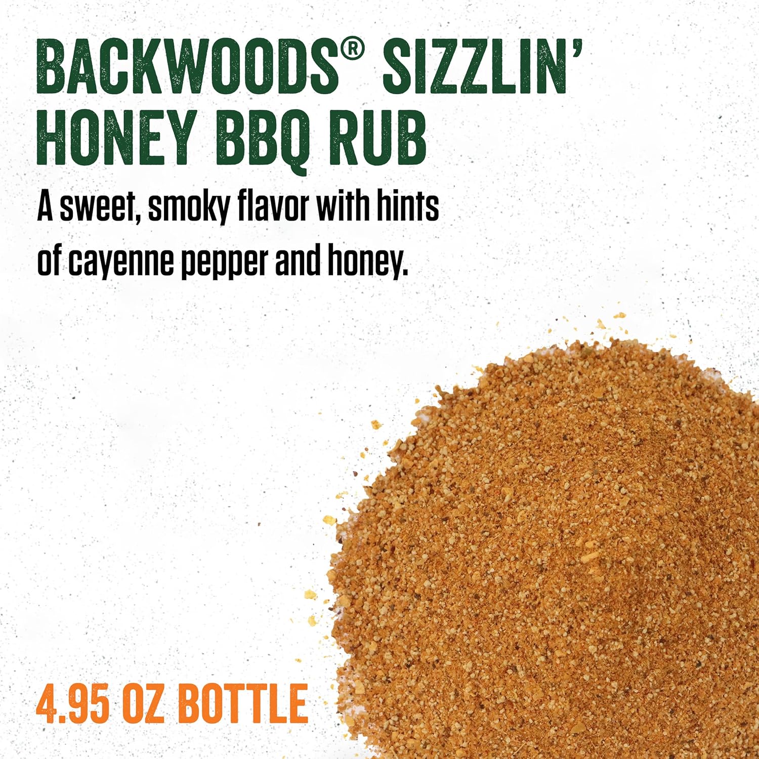 LEM Products Backwoods Sizzlin' Honey BBQ Rib Rub, All-Purpose Seasoning and Rub, Ideal for Wild Game and Domestic Meat, 4.95 Ounce Shaker Bottle - Image 3