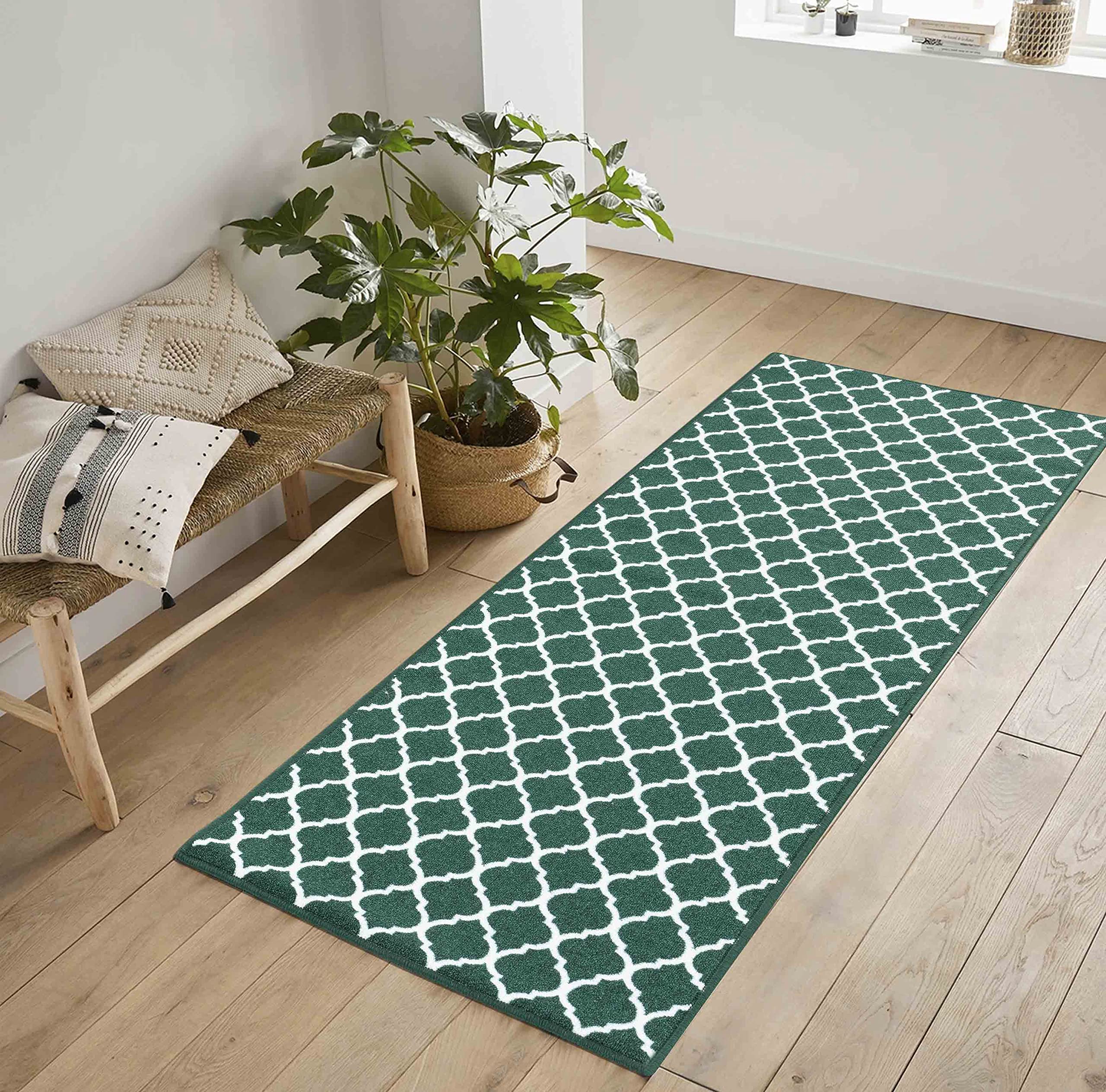 Washable Door Mat Kitchen Mats Non Slip Geometrical Design Hall Runner- Indoor Door Mat - Hallway-Passage Corridor Doormats - Floor Mat — view 111