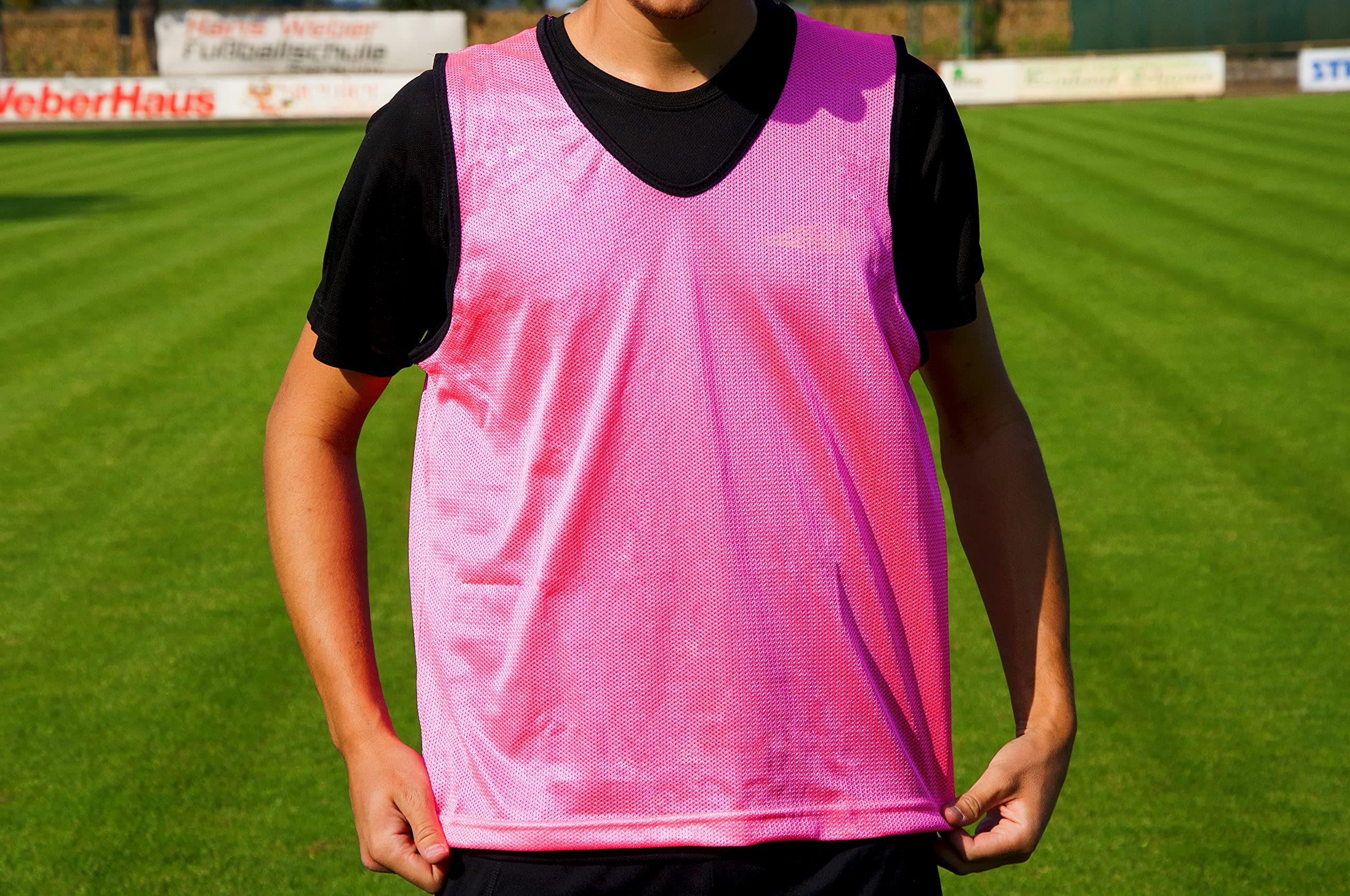 POWERSHOT Chasuble de Sport - Couleurs au Choix - Taille Adulte M-L/Enfant XS-S/et Grande Taille XL-XXL ! Résistant