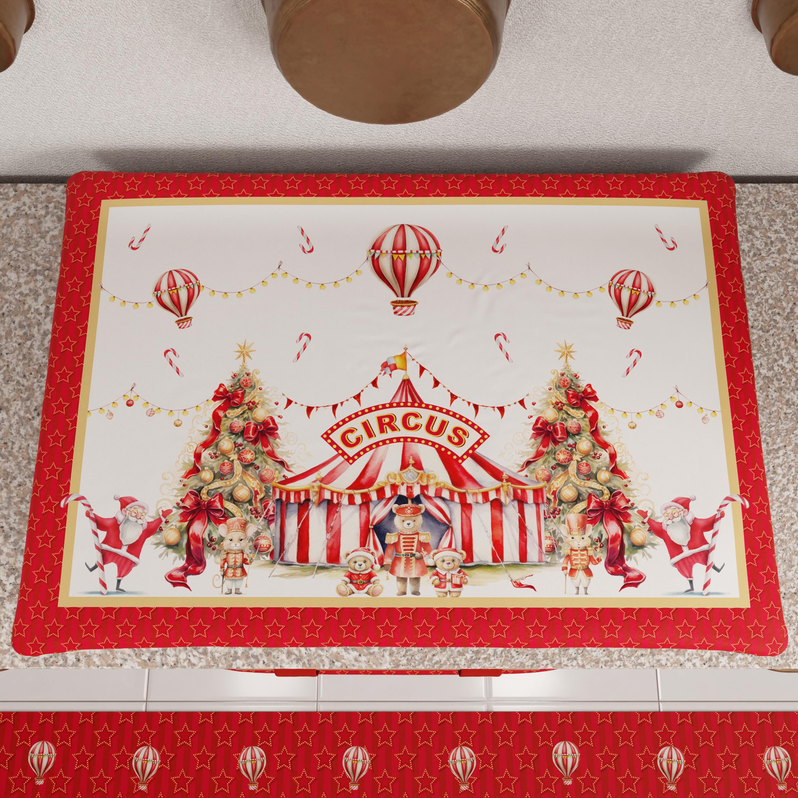 PETTI Artigiani Italiani - Camino de Mesa Navideño 140x40 cm, Camino de Mesa Navidad para Cocina, Decoración Navideña para Mesa, Camino de Mesa Elegante Tartan, 100% — view 76