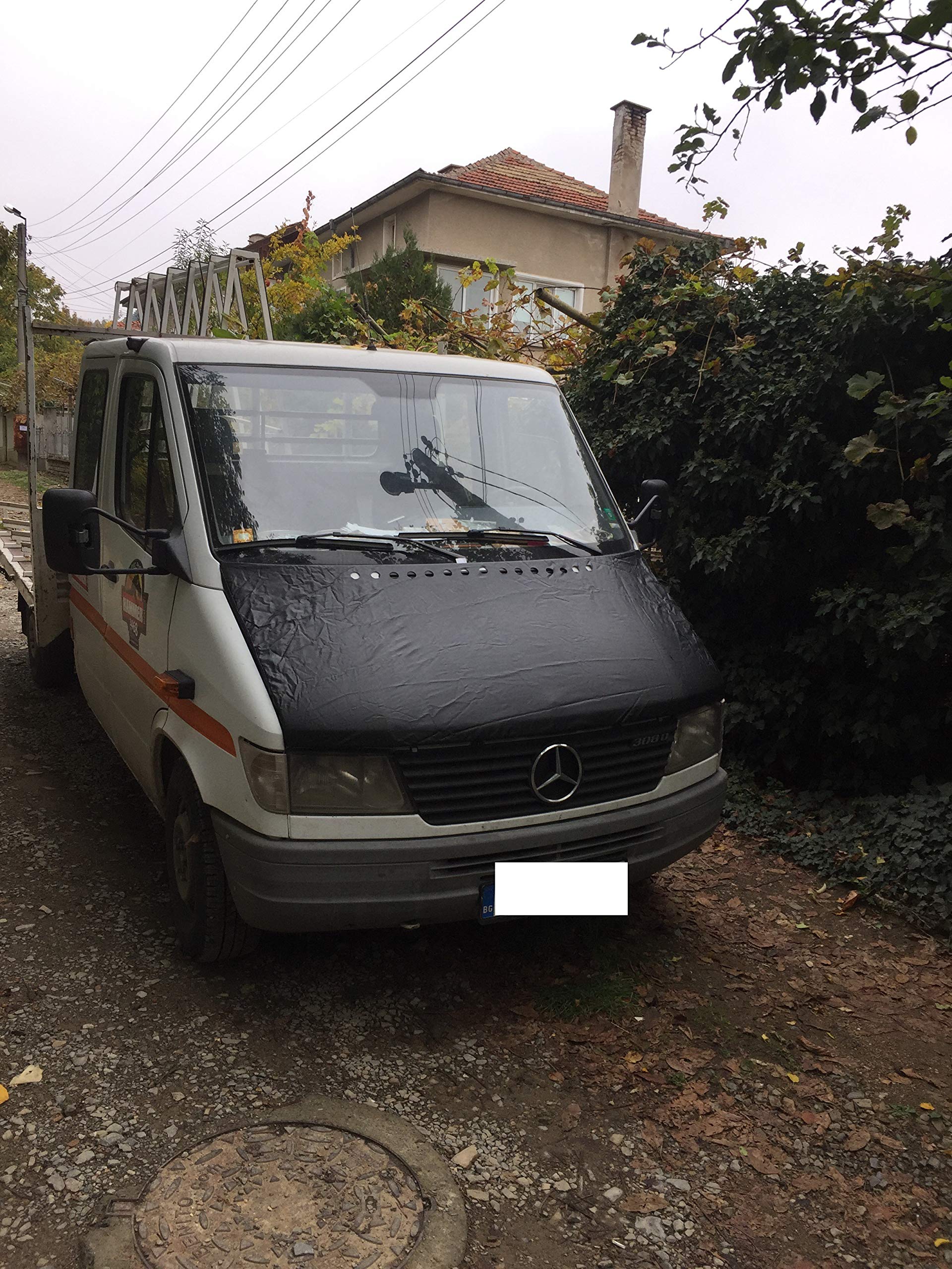 Black Front Bonnet Bra Car Bus Van Hood Cover fit Sprinter (2000-2006)