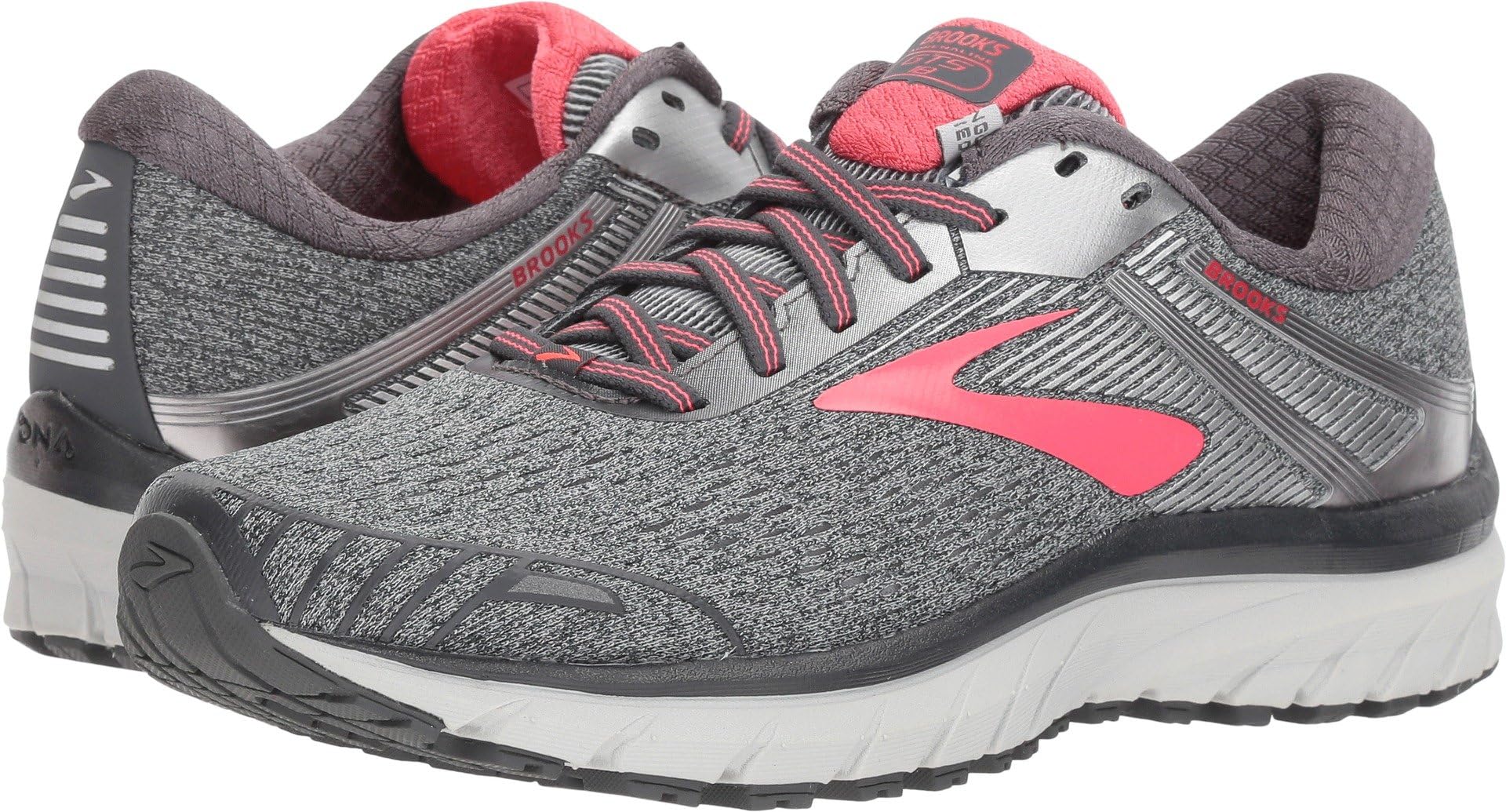 Brooks Adrenaline GTS 18 Ebony/Silver/Pink 7