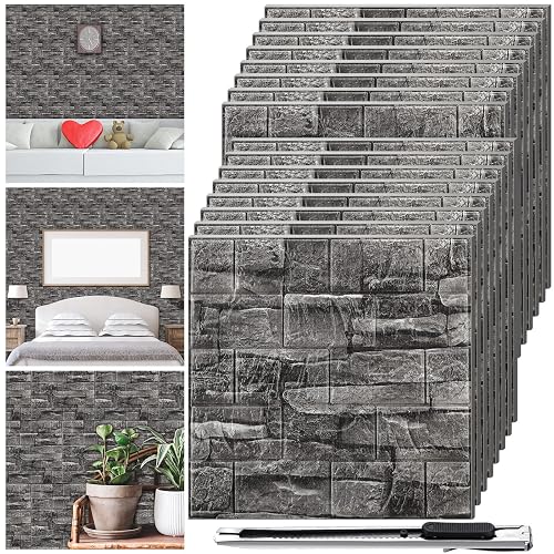 Colarr 60 Pcs 58 Sq ft 3D Wall Panels Peel