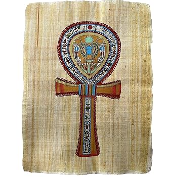 【一点もの】パピルス画　手描き　エジプト　海外インテリア Amazon.co.jp: NileCart エジプトのパピルス絵画 オリジナル