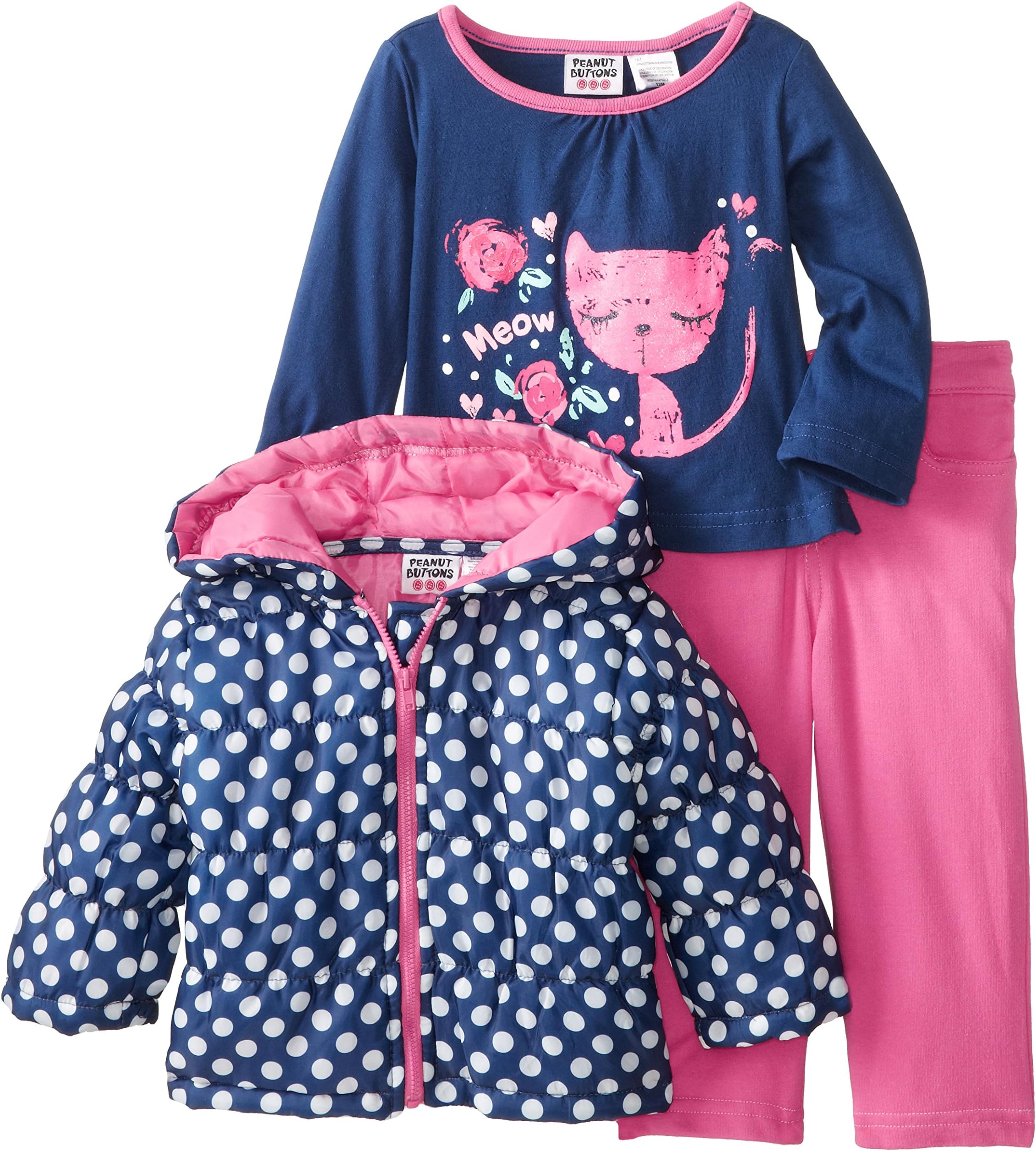 Peanut Buttons Baby Girls' Jacket Set