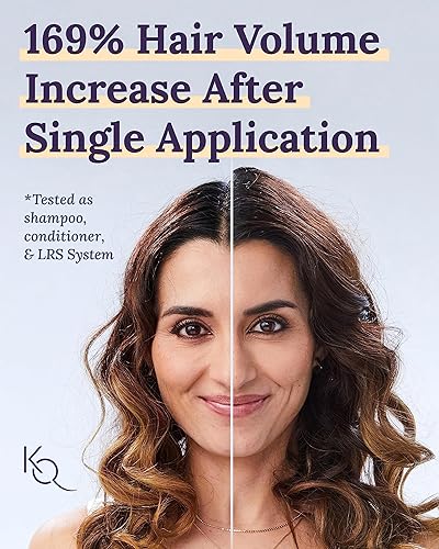 Miniatura 2 de Keranique Acondicionador de queratina voluminizante para adelgazar el cabello recrecimiento del cabello complejo de aminoamino de queratina libre de