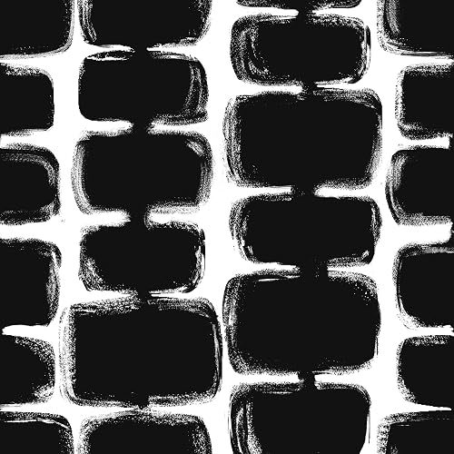 Safiyya Peel and Stick Wallpaper Black and White Contact Paper