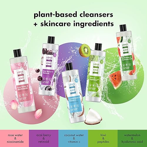 Miniatura 8 de Love Beauty and Planet Jabón corporal a base de plantas refresca y rejuvenece la piel Kiwi y péptidos hechos con limpiadores a base de plantas e