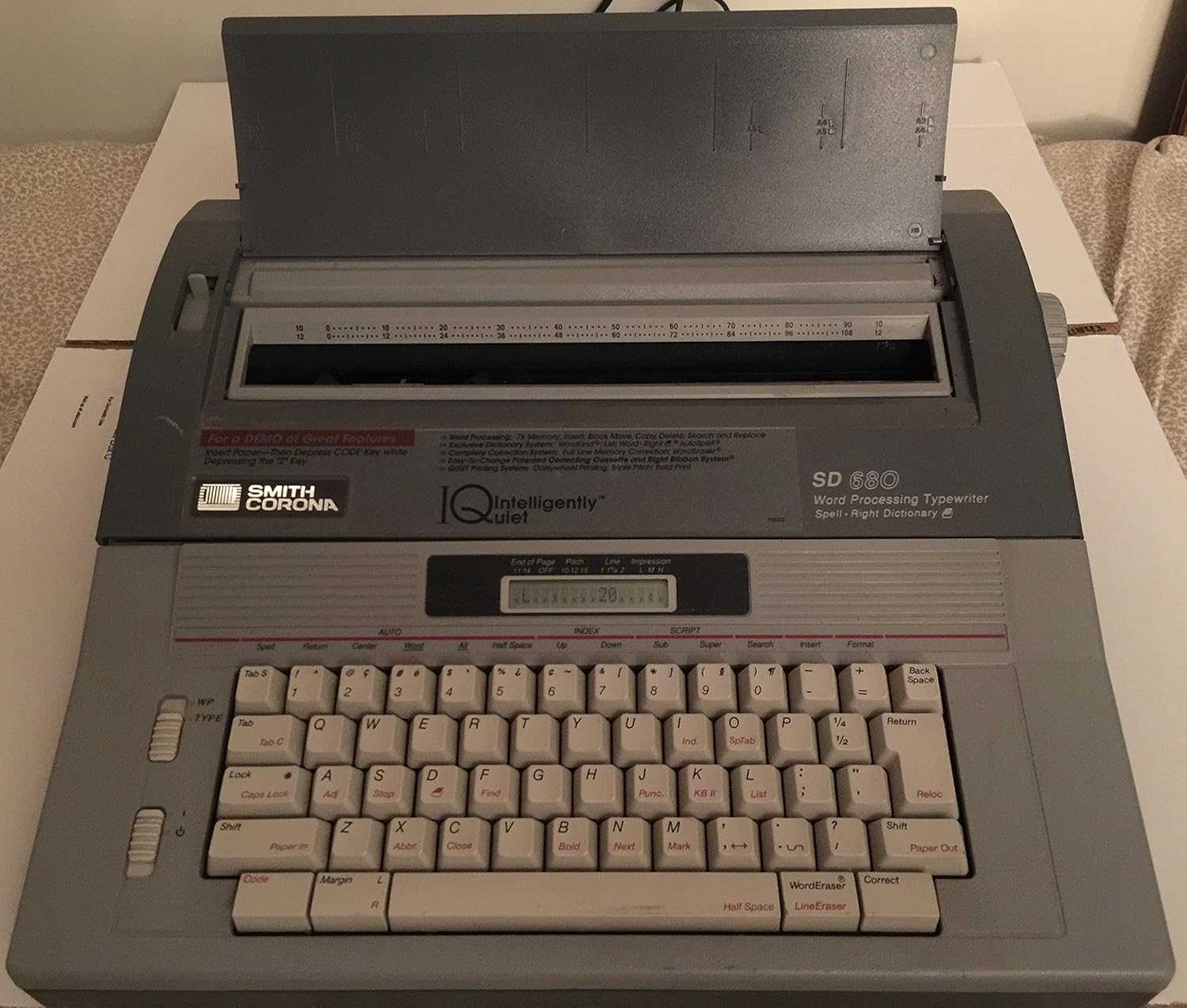 Portable Electric Typewriter SD 680