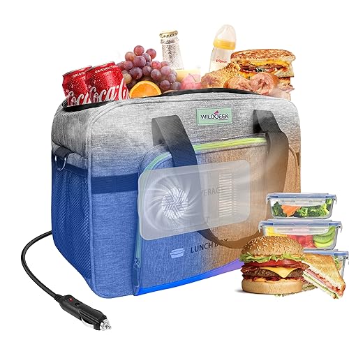 26Q Portable Electric Car Cooler Bag with Active Cooling, Dual