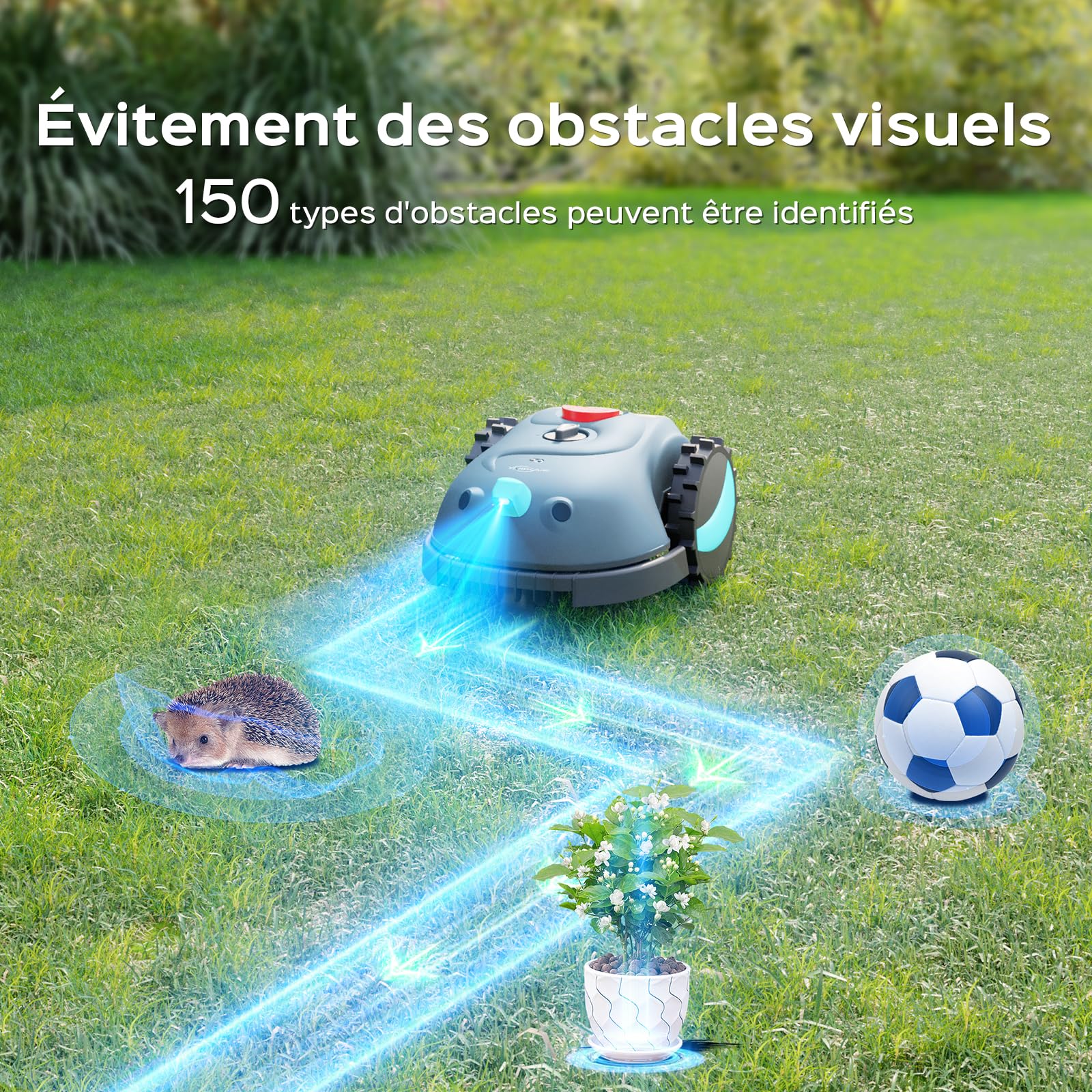 YARDCARE V100 Robot Tondeuse sans Fil Périphérique — vue 2
