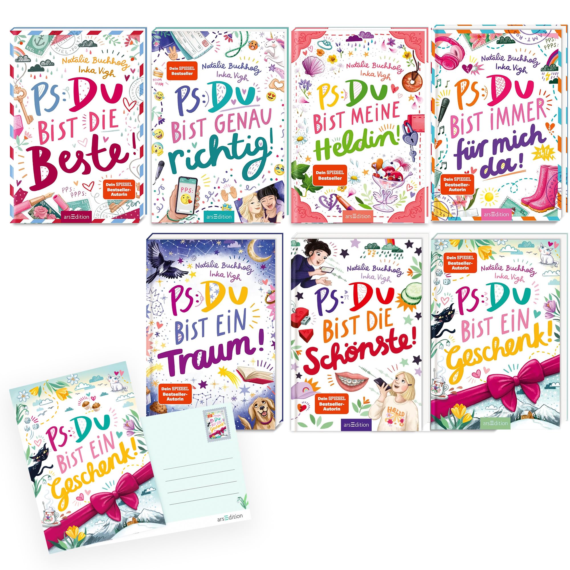 Natalie Buchholz – PS: Du bist die Beste! Bücherreihe Band 1-7 – Für alle ab 11 Jahren, die Chaos, Spaß und Freundschaftsthemen lieben – Freundschaft, Schule und Teenager – mit exklusiver Postkarte