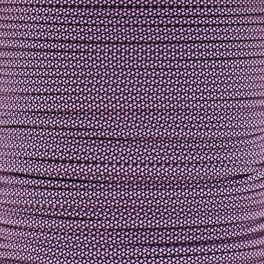 PARACORD PLANET 50 Feet Nylon 550Lb Type Iii 7 Strand Paracord Rose Pink Diamonds