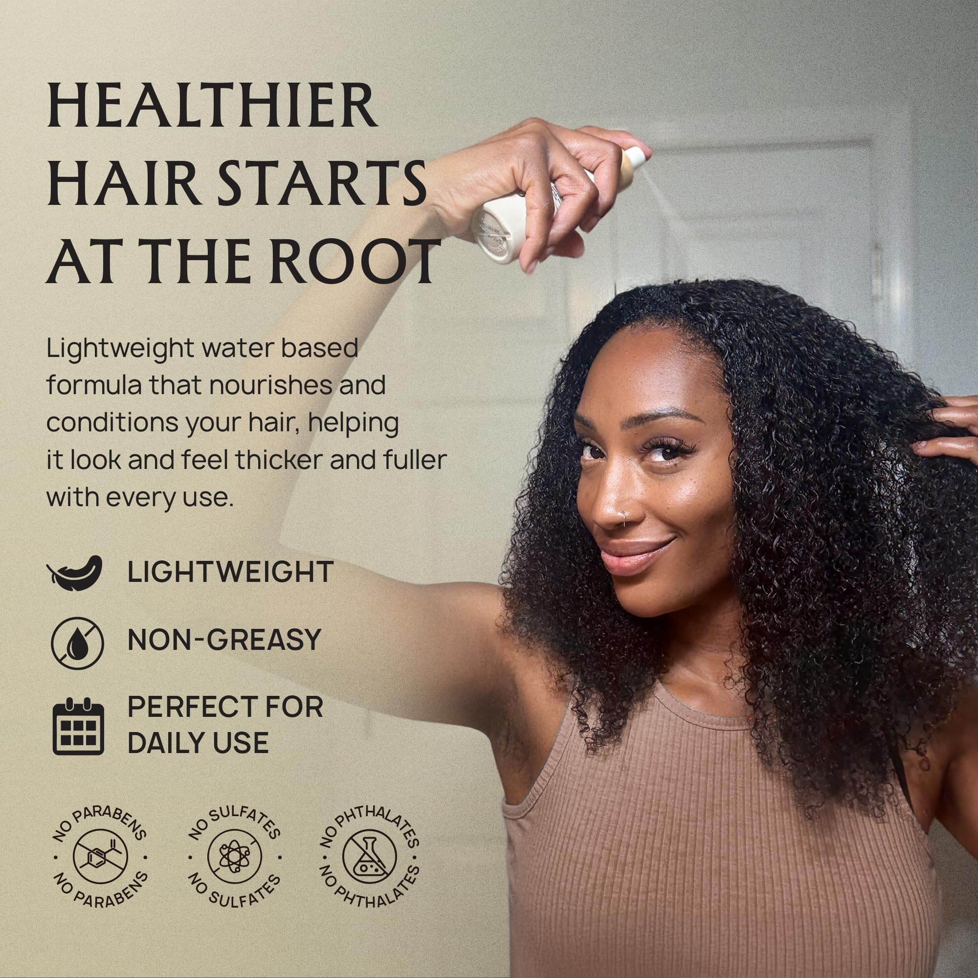 Lebanta Hair Oil Spray with Batana, Castor, Biotin, Saw Palmetto & Rosemary