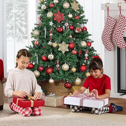 Miniatura 6 de Best Choice Products - Árbol de Navidad de pino artificial con bisagras 6pies