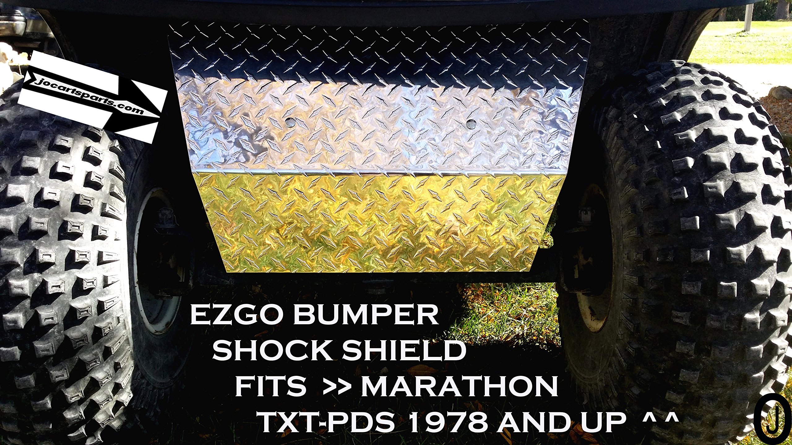 Fits EZGO Golf cart Diamond Plate Bumper/Shock Cover