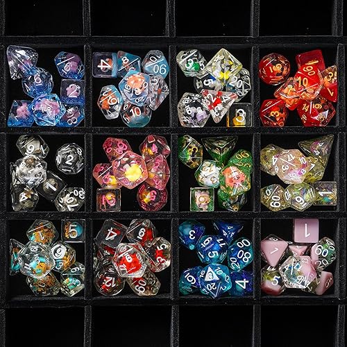 1985 Games Mystery Dice Juego de 7 dados poliédricos, amplia gama de patrones, dados de juego, adecuados para juegos de rol y juegos de mesa Dados