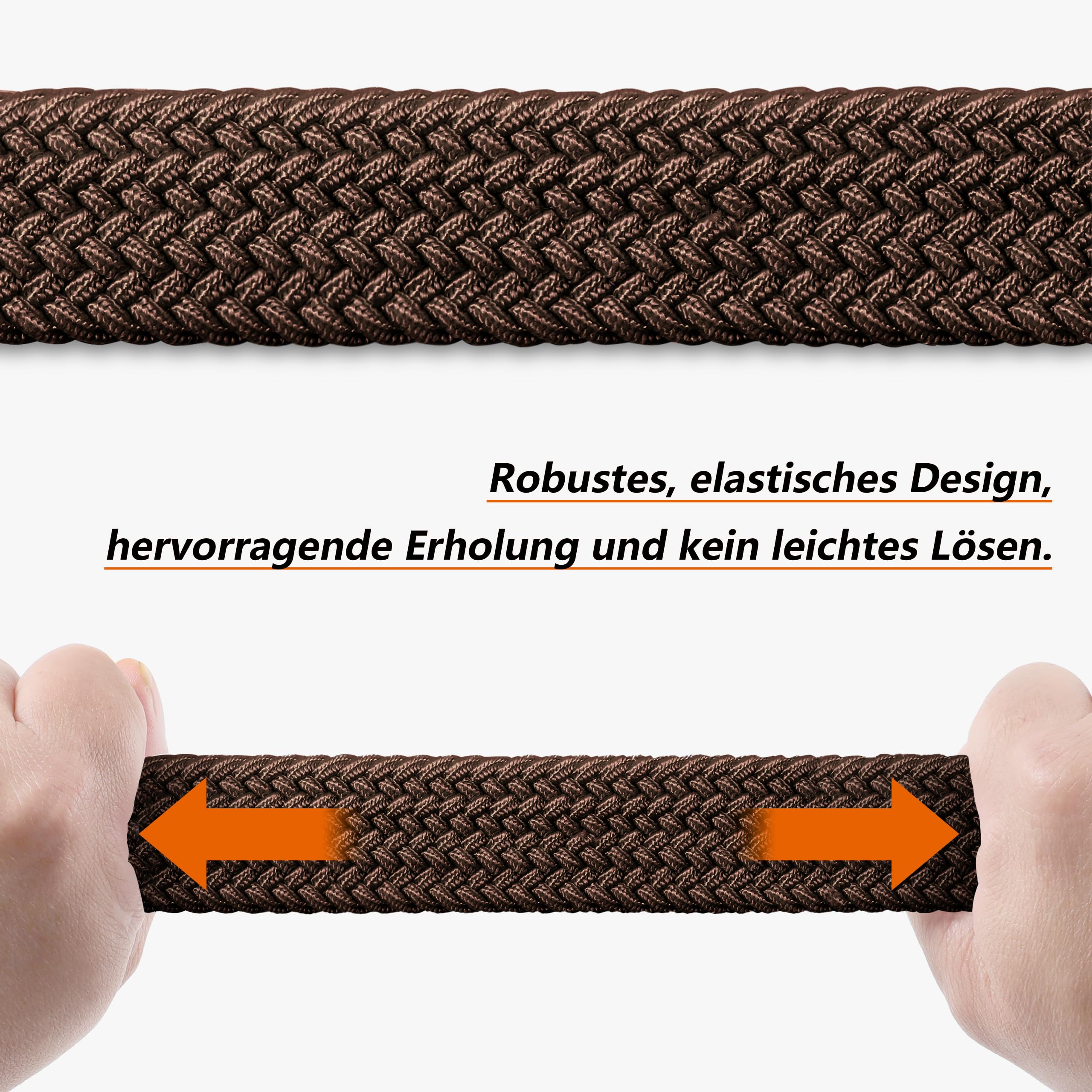 LAKIDAY Cintura in Tessuto Cintura Elasticizzata Cintura intrecciata cintura intrecciata Elastica perUomo e Donna ampia lunghezza da 3,5 cm da 100 cm a 130 cm