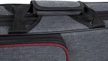 PURE GEWA Violin Case in grey with backpack straps and carry handle 4/4