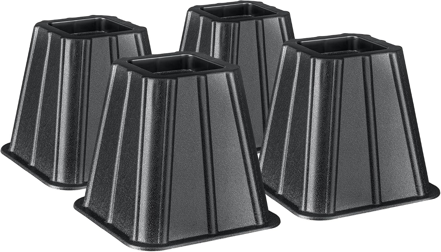 Greenco Super Strong Bed and Furniture Riser, Great for Under Bed Storage - Pack of 4